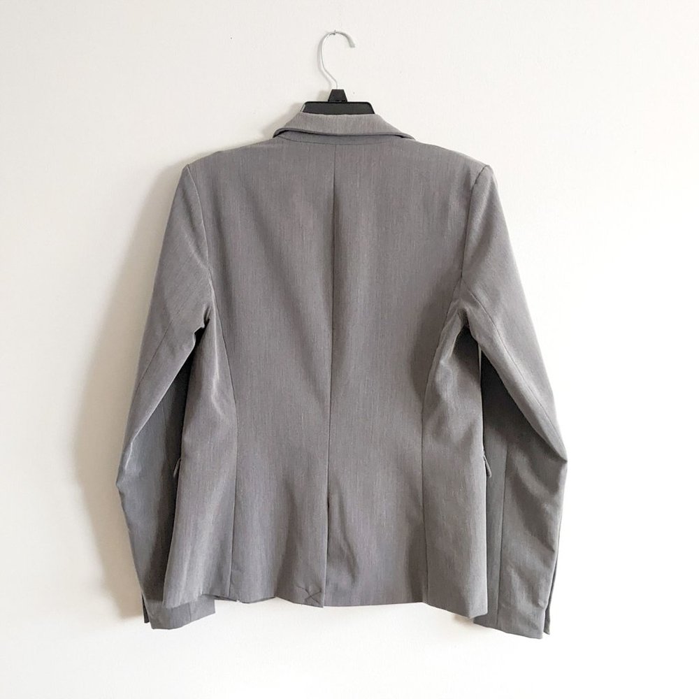 Metaphor Gray Blazer, Single Button, Size 4 - image 5